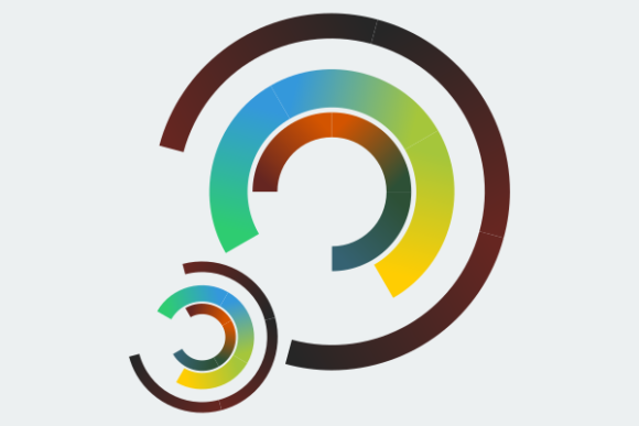 Abstract Colorful Open Circles: A Graphic Design Asset for Web Elements