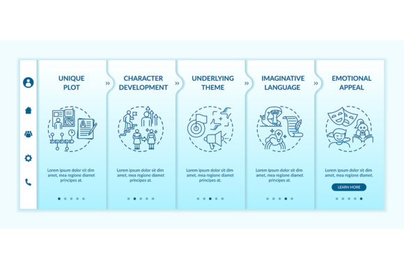 Creative Writing Elements Web Pages for Graphic Templates