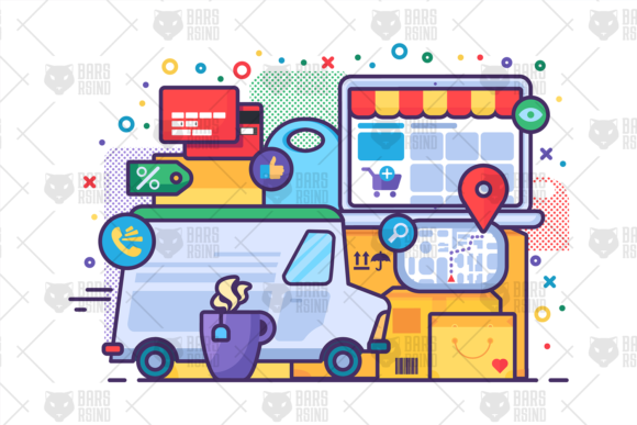 Delivery Service Graphics for Handmade Business