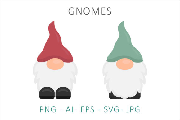 Gnome Vector Illustration: A Playful Graphic Freebie for Local Branding