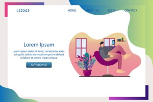 Landing Page Chill at Home Design – A Versatile Graphic Asset for Web Elements
