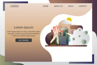 Landing Page Eradicate Corona Graphics for Web Elements