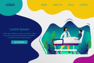 Landing Page Hospital: A Versatile Graphic Design Asset for Web Elements