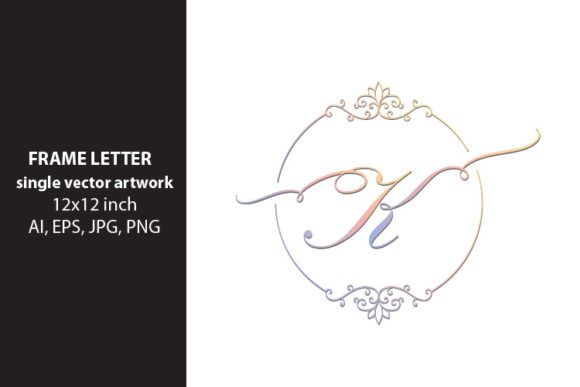 Monogram Frame Letter K - A Versatile Graphic Design Asset
