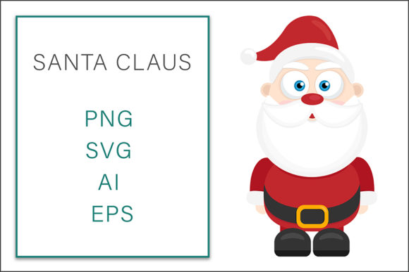 Santa Claus Vector Illustration SVG - Freebies for Graphics
