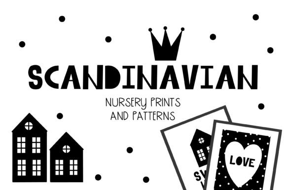 Scandinavian Set of Nursery Prints for Modern Web Design