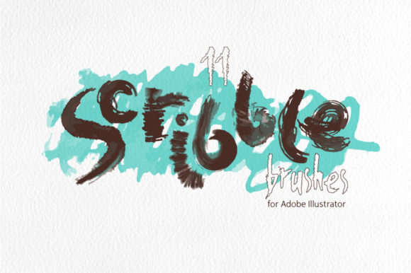 Scribble Brushes for Illustrator - Graphic Design Asset Review